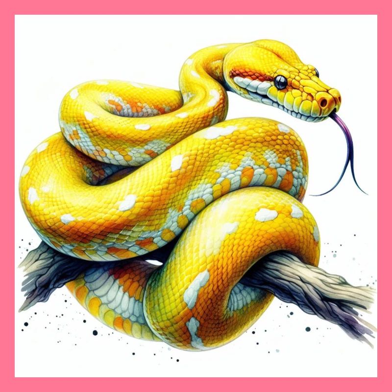 Python jaune