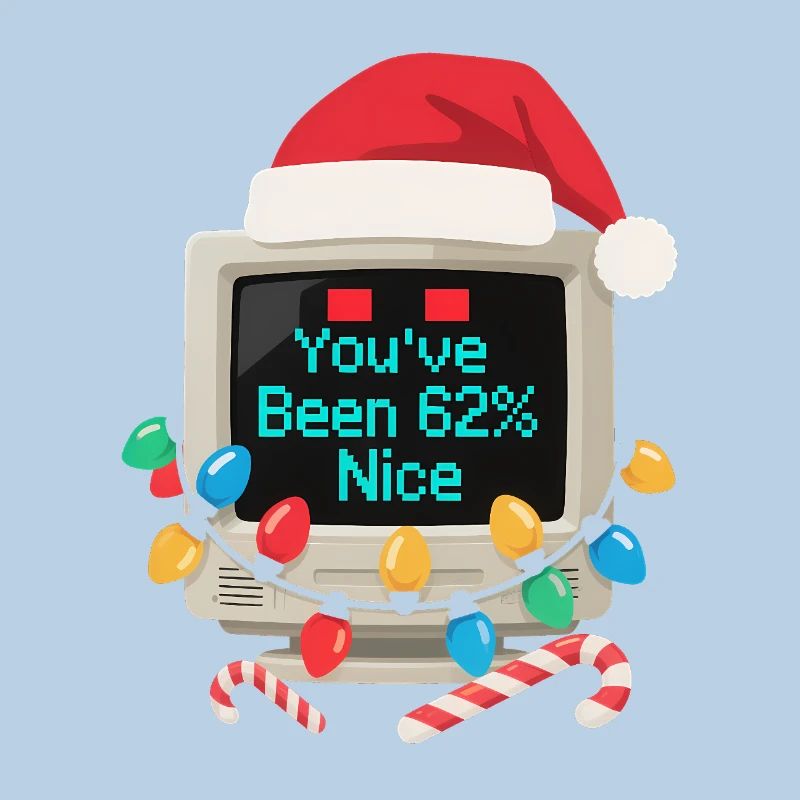 Ordinateur Noël AI Sarcastic Tech Gift