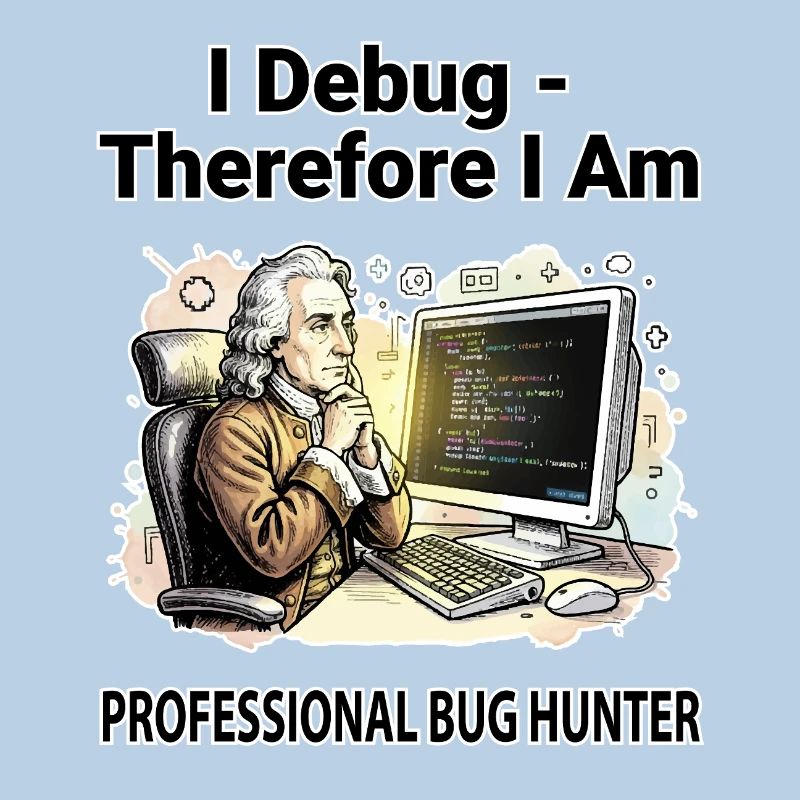 I Debug Therefore I Am: Pro Bug Hunter - dark BG