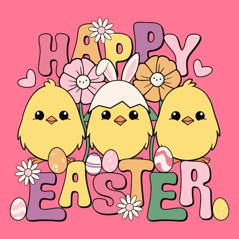 Happy Easter, Happy Easter, Easter Chicks, Easter Eggs