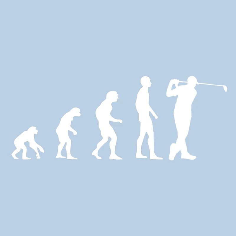 Evolution - Golfer - Golf - Sport - Geschenkidee