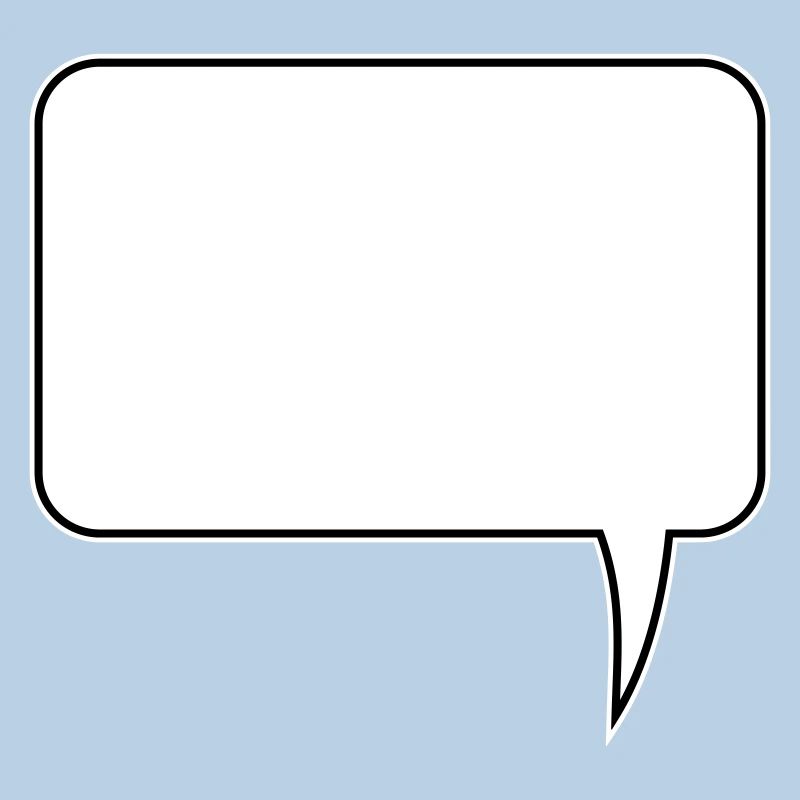 Speech bubble rectangle design