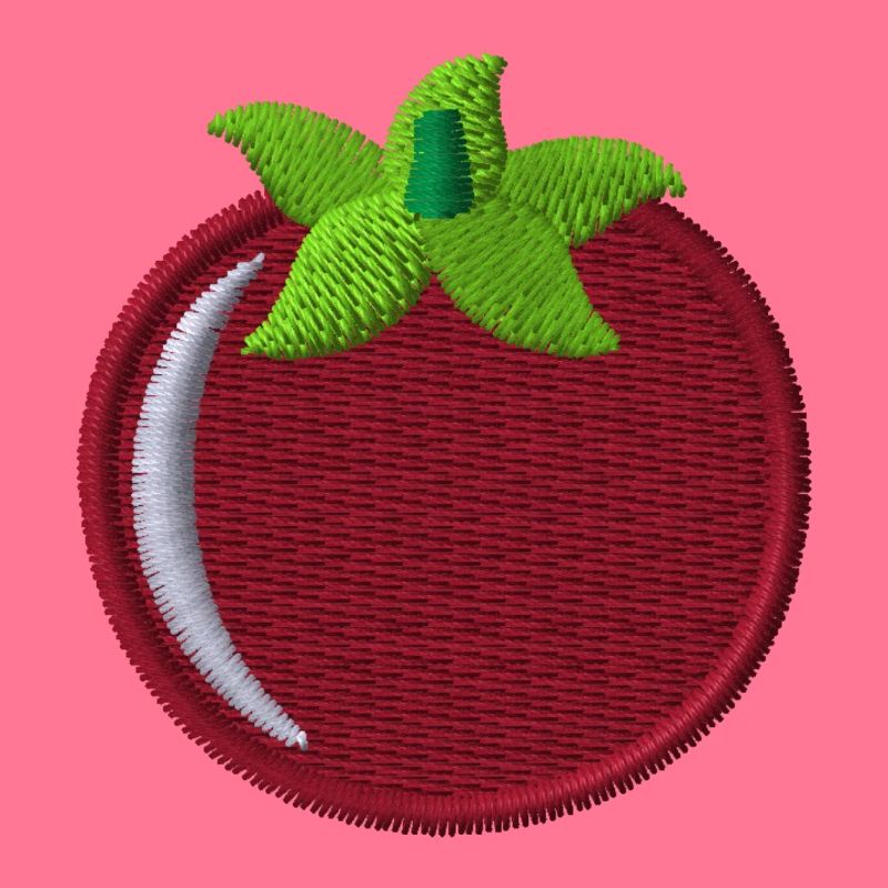 Tomate brodée