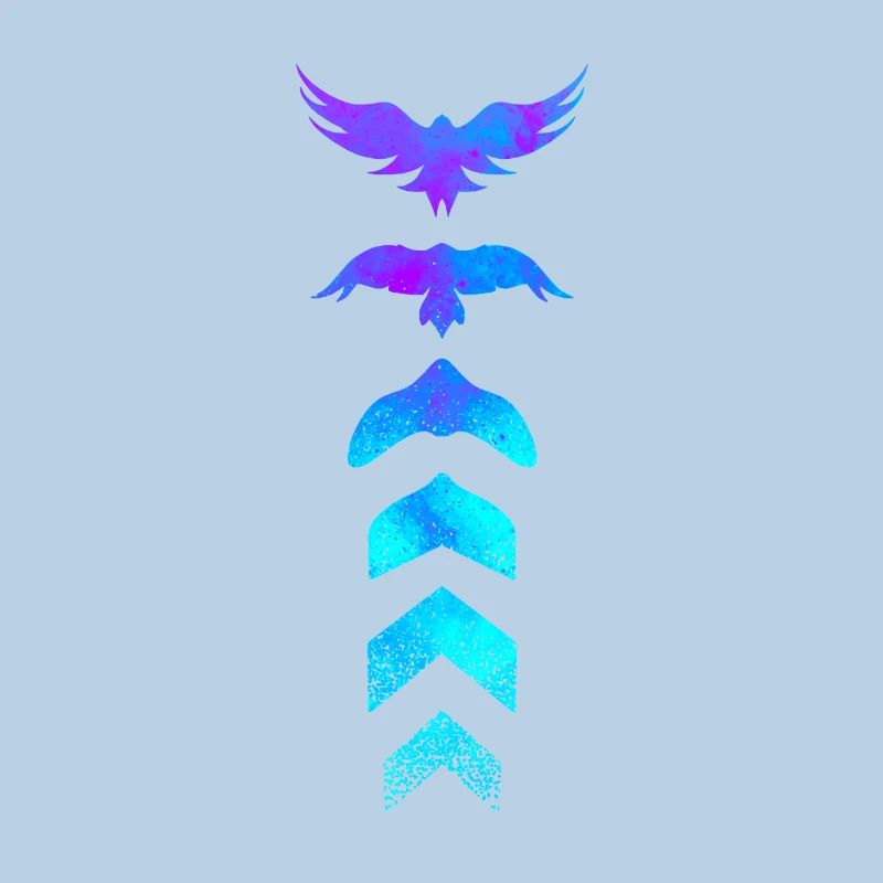 Evolution Silhouette Vogel