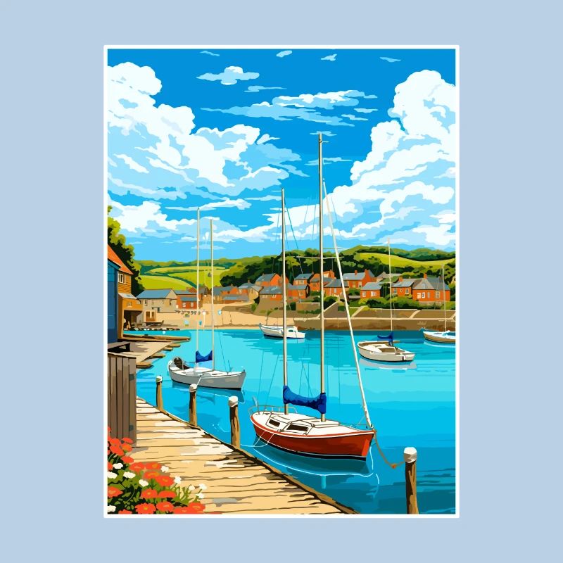 St Austell Cornovaglia Vintage Poster Di Viaggio Souvenir