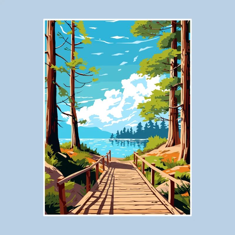 Parque Nacional Los Arrayanes Reiseposter