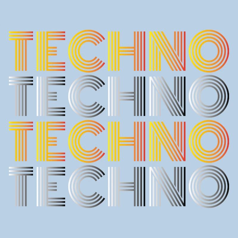 Techno Techno Techno Techno Techno chemise minimale