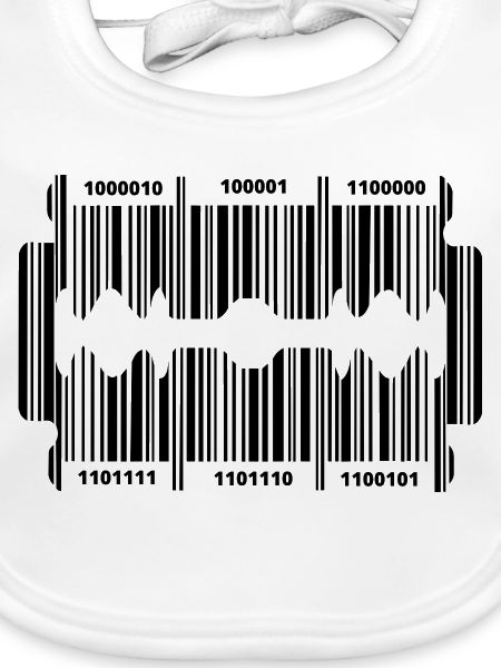 Rasierklinge mit geheim Code