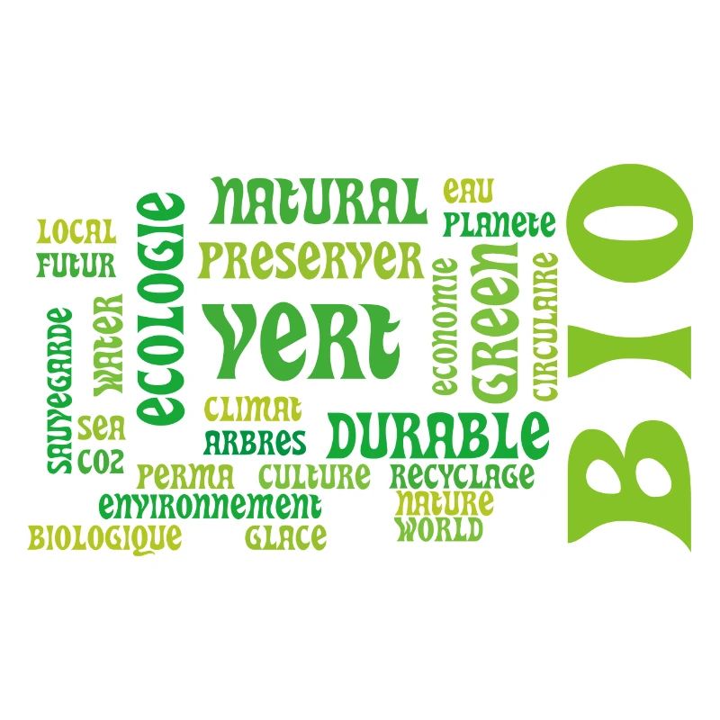 Bio et Ecologie : nuage vert de mots clés