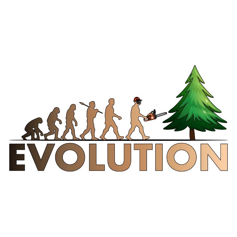 Couleur de l'évolution de la tronçonneuse