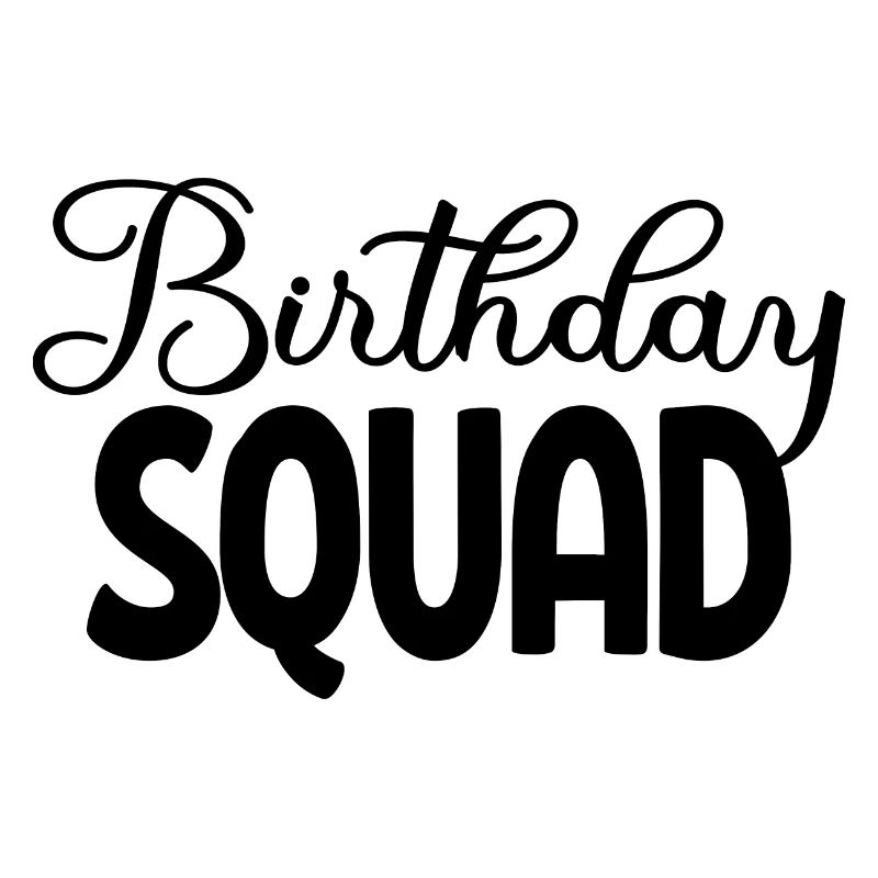 Birthday Squad Matching Gruppe Geburtstagsfeier Geschenk