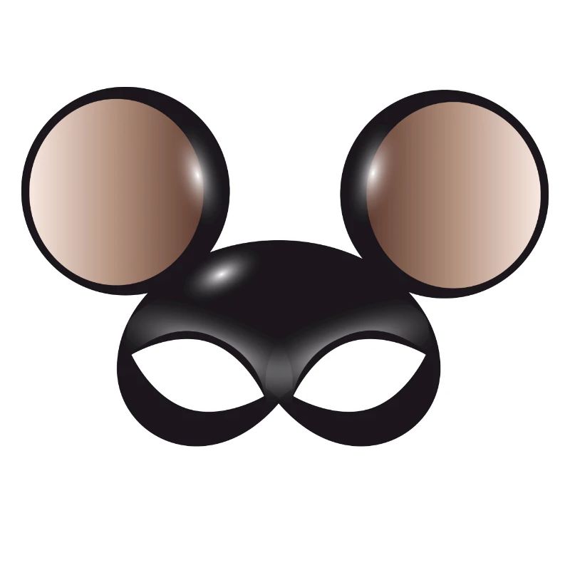 mysterious mouse mask with big mouse ears