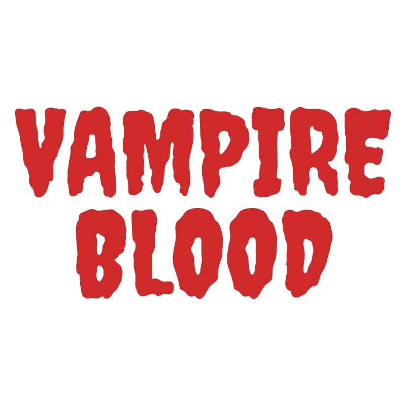 Vampire Blood Horror Typography Design