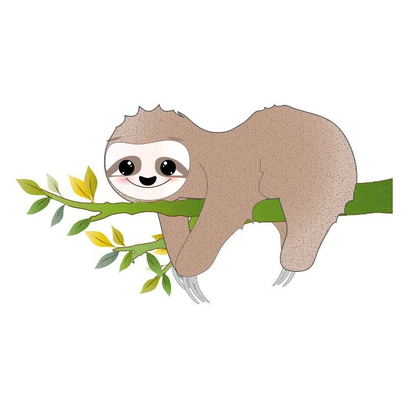 Relaxed Sloth – Charming Relax Motif