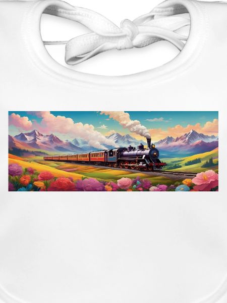 Nostalgischer Eisenbahnzug mit Dampflokomotive