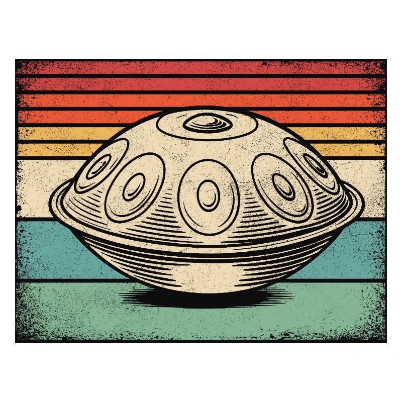Handpan Hang Drum Retro