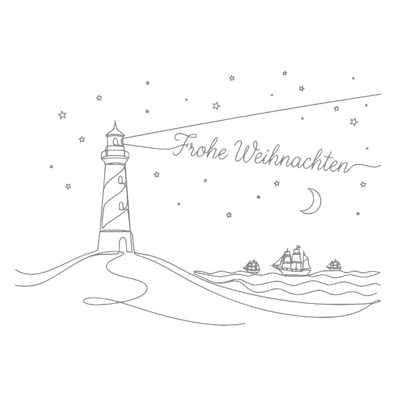 Joyeux Noël, phare, mer et plage