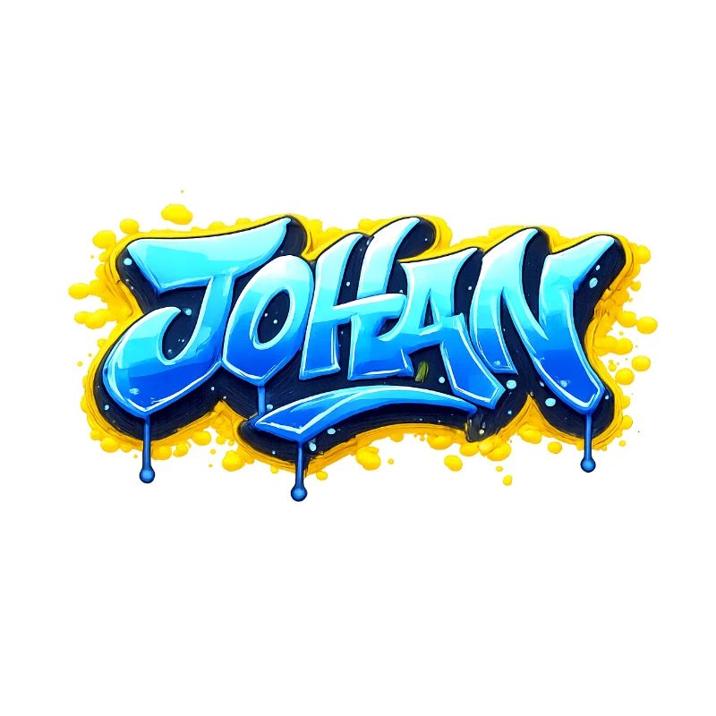 GRAFFITI NAME JOHAN FOR PERFECT GIFT PRINTABLE