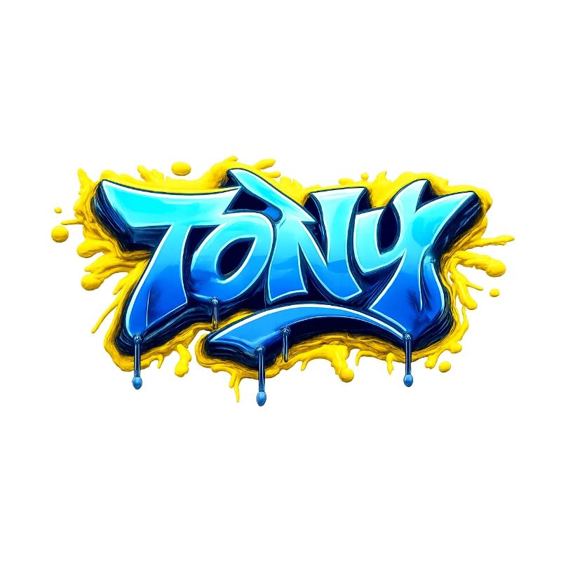 GRAFFITI NAME TONY FOR PERFECT GIFT PRINTABLE