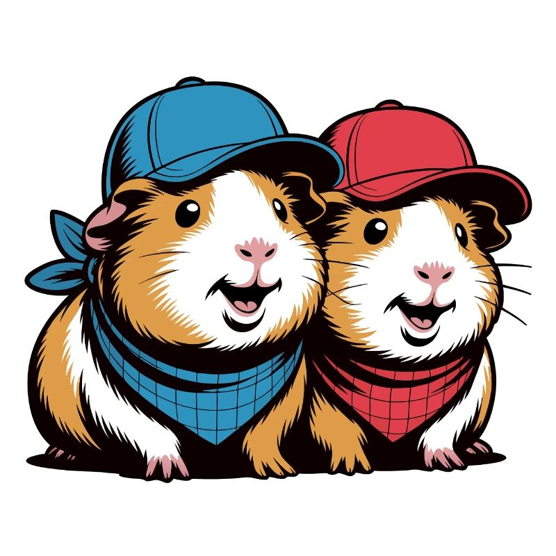 Deux sélections en duo Cochons d’Inde