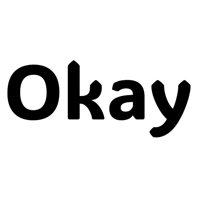 Okay Statement-Hemd Minimalistisches Design