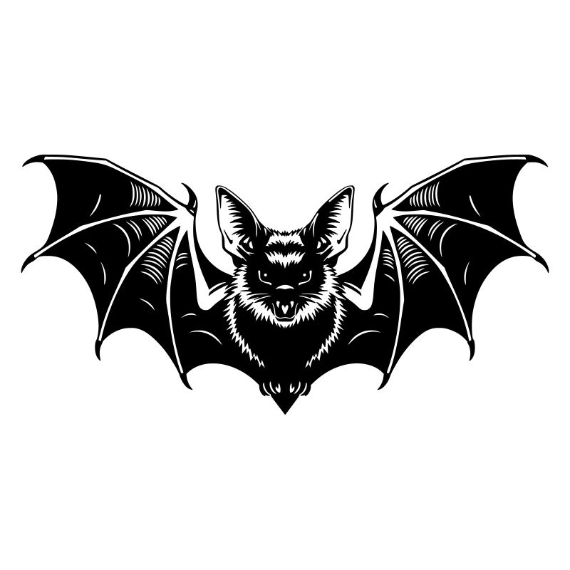 Fledermaus Gothic Illustration