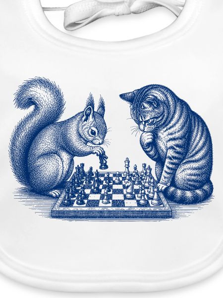 Eichhörnchen Katze Schach