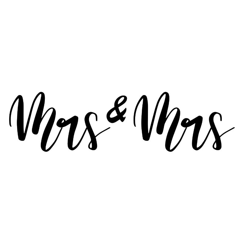 Mrs and Mrs lesbische Hochzeit Heiraten