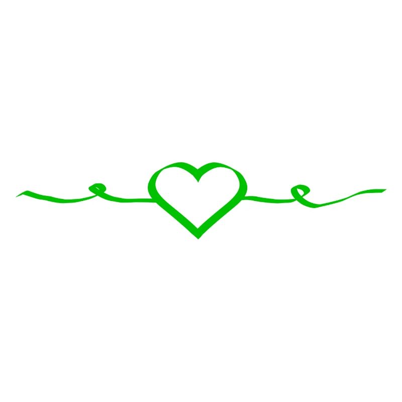 Cœur vert vert