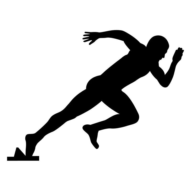 Athletics Sprinter Motif Idée cadeau