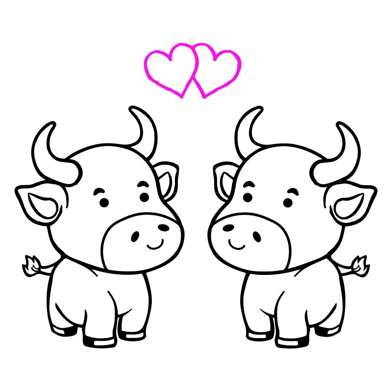 vache bébé amour