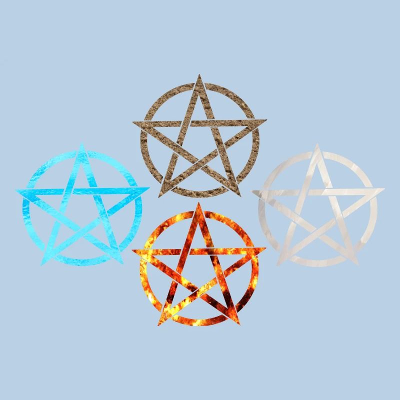 Pentagram Four Elements