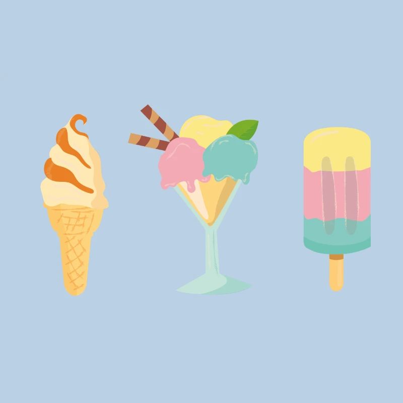 conception d'été de glace