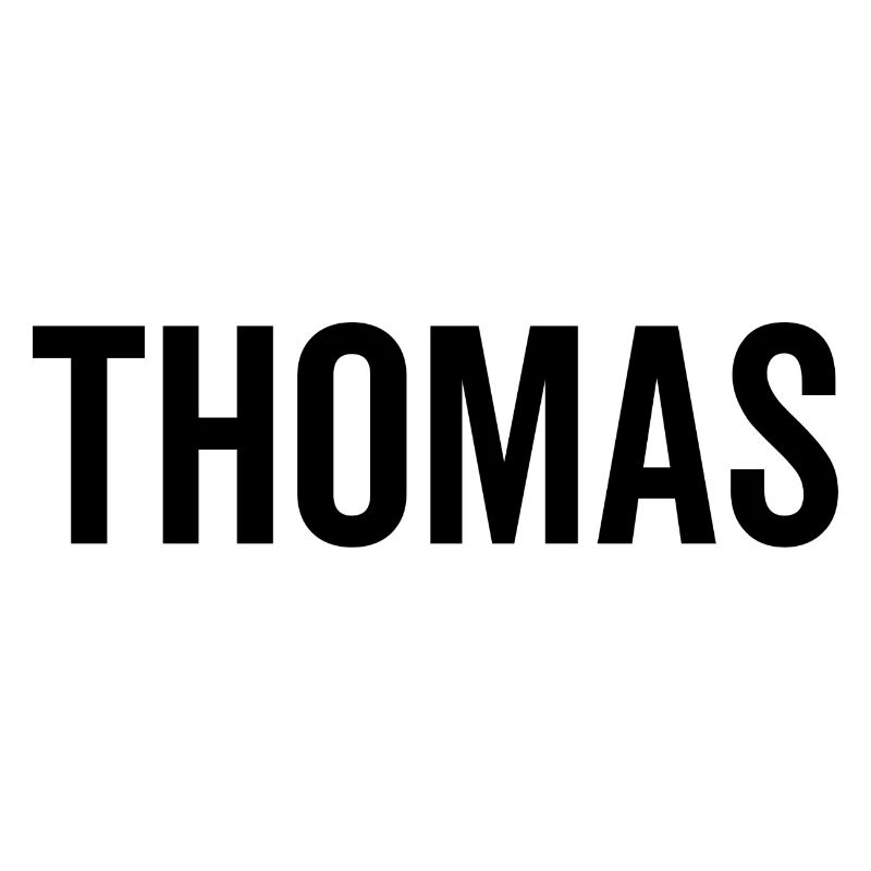 Thomas Custom Name Font Text Birthday
