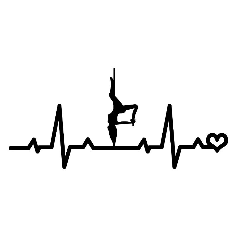 Pole Dance Dancer ECG Heart Rate Pulse Dancing