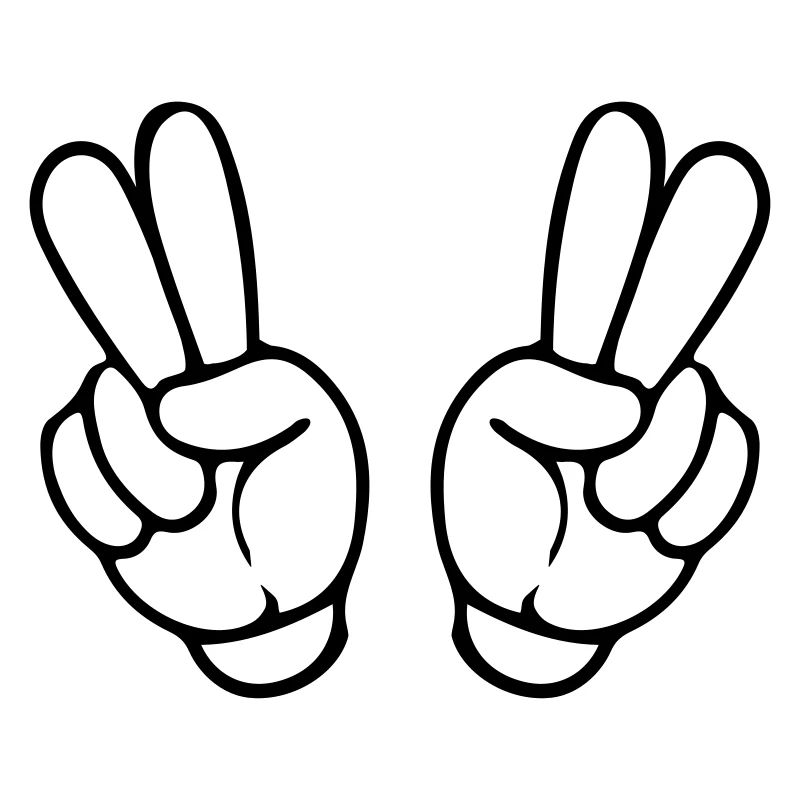 hands peace comic