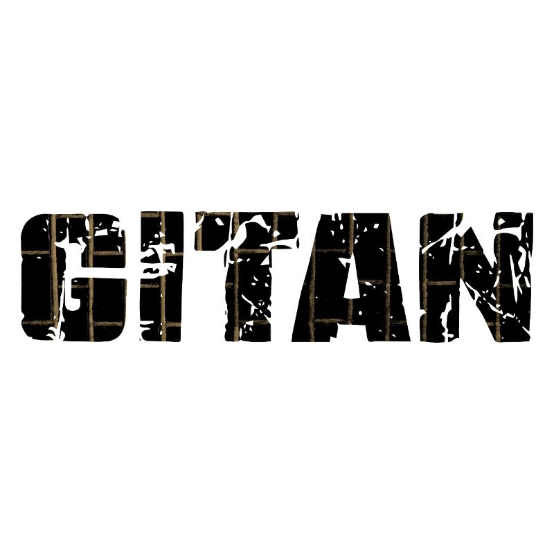 Gitan Grunge motif brique brun