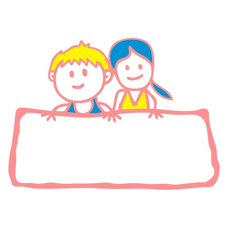 Zeichen-Panel Junge Mädchen Partei anniv