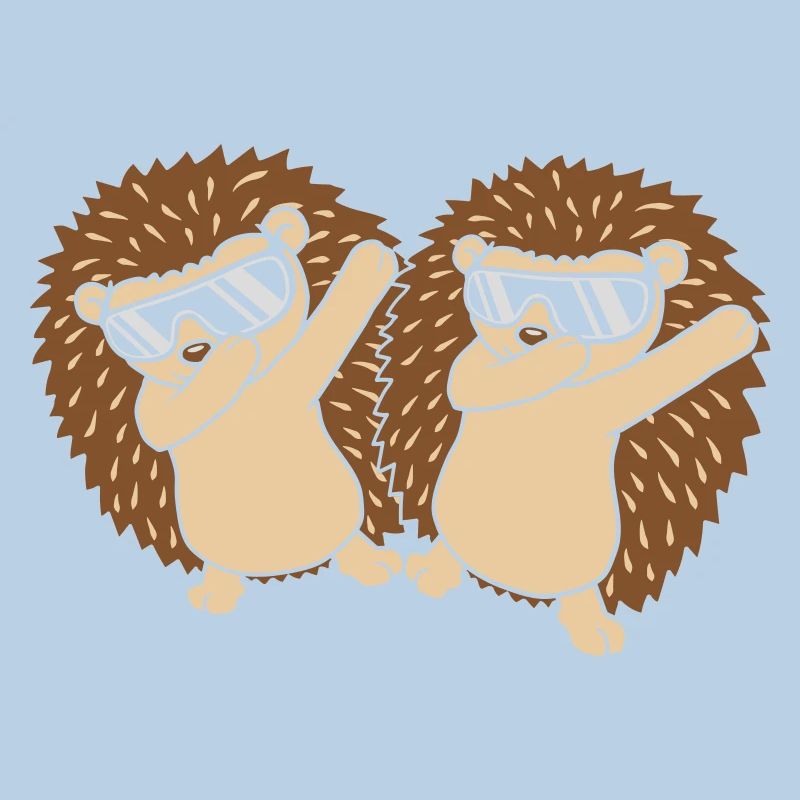 Freunde Team dabbing Igel