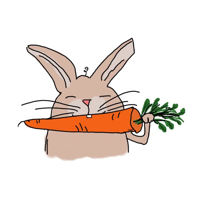 Hilde Rabbit with Carrot Comic Style