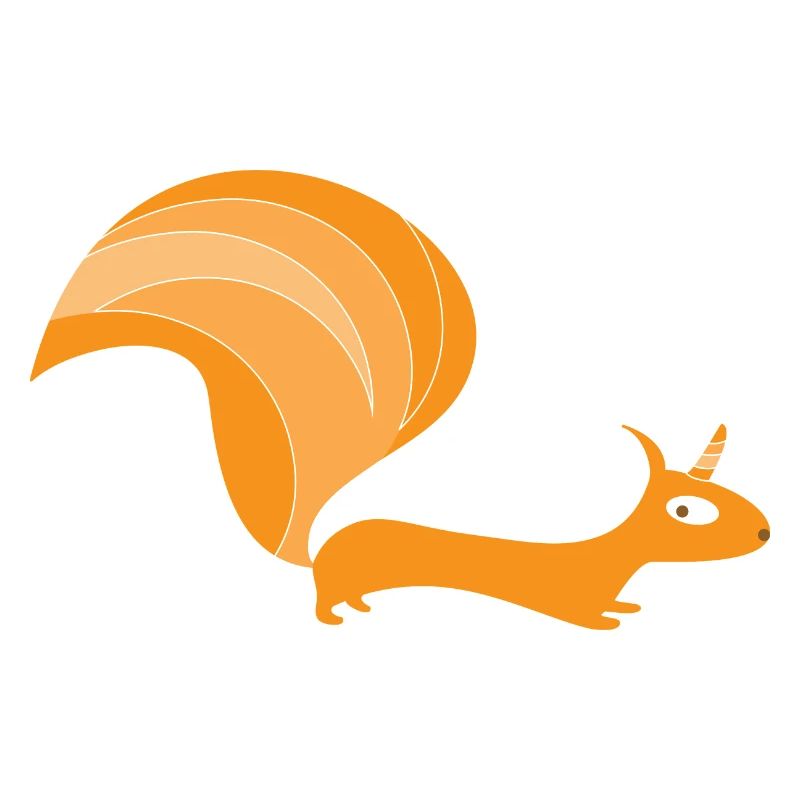 Eichhörnchen mit Einhorn (b)