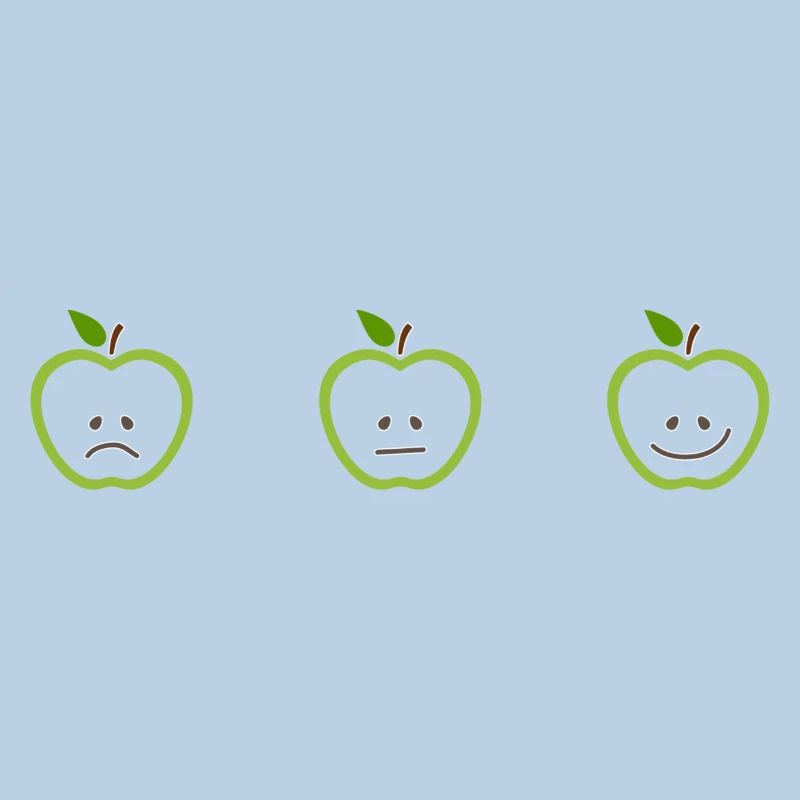 Apples with different faces