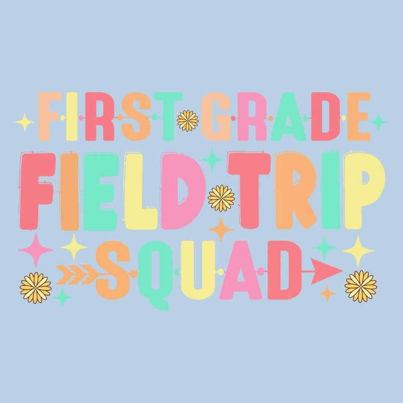 First Grade Field Trip Squad Teacher Students