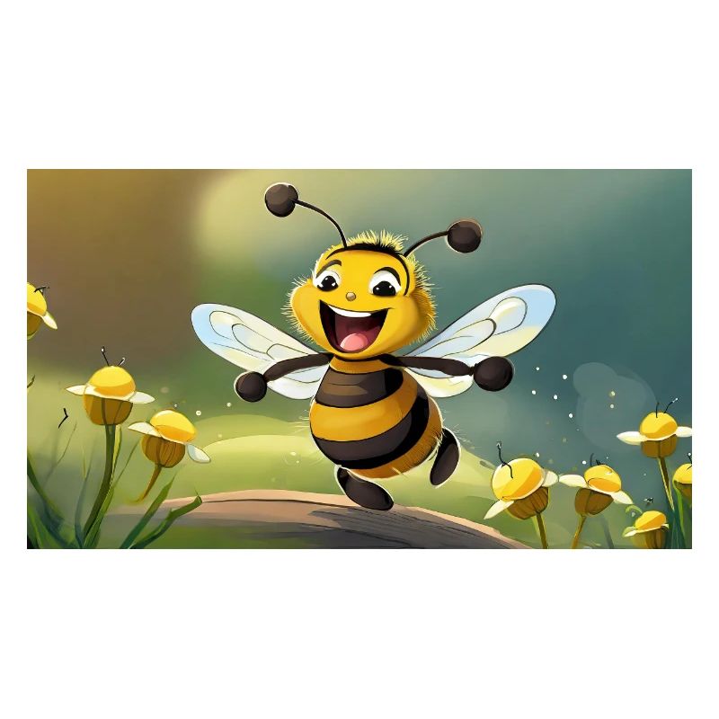 Pun ambiguous expression – HapBee (Happy Bee)
