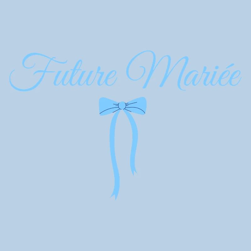Bride-to-be Blue Bow