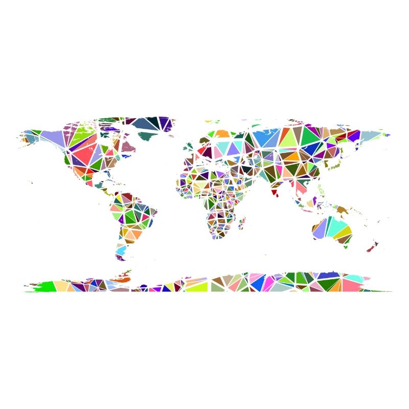 Abstract world map