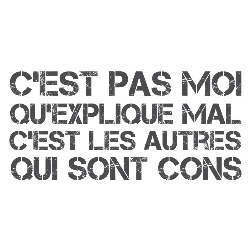 C'est pas moi qu'explique mal