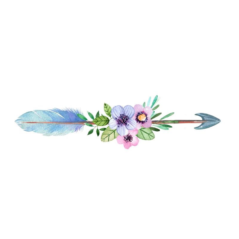 Flèche de fleurs de printemps