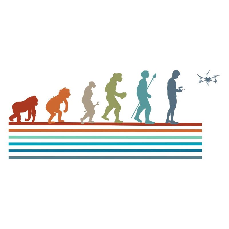 Évolution rétro vintage Drone