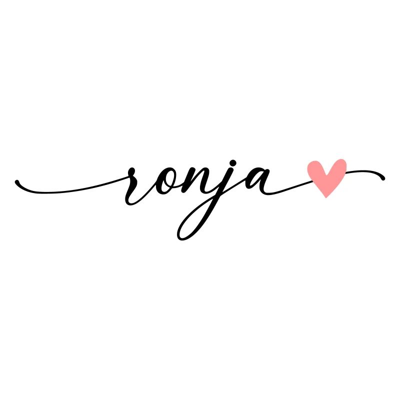Police de calligraphie du nom de Ronja